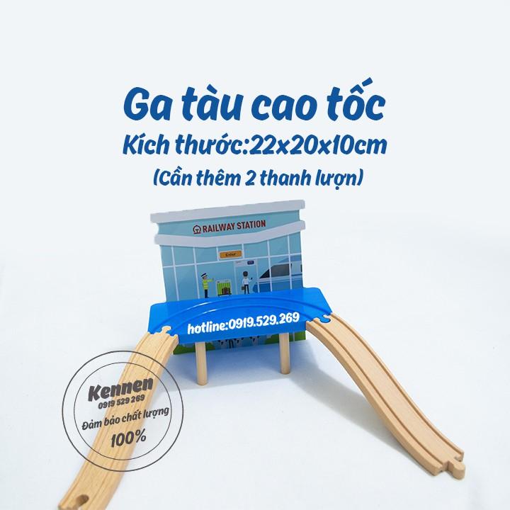 Đồ chơi mô hình xe lửa Thomas chi tiết NHÀ GA CAO CẤP