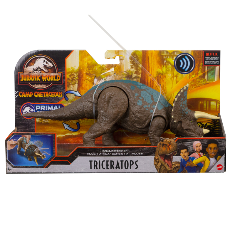 Đồ Chơi Mô Hình JURASSIC WOLRD MATTEL Khủng Long Tam Giác Long Triceratops GVH66/GJN64