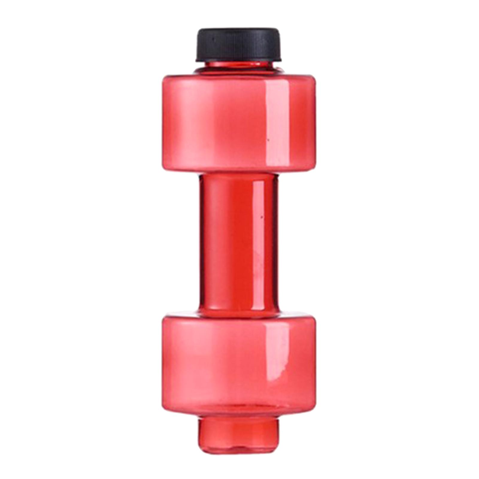 Fitness Dumbbells Weight Strong Water Drinks Bottle 550ml Black