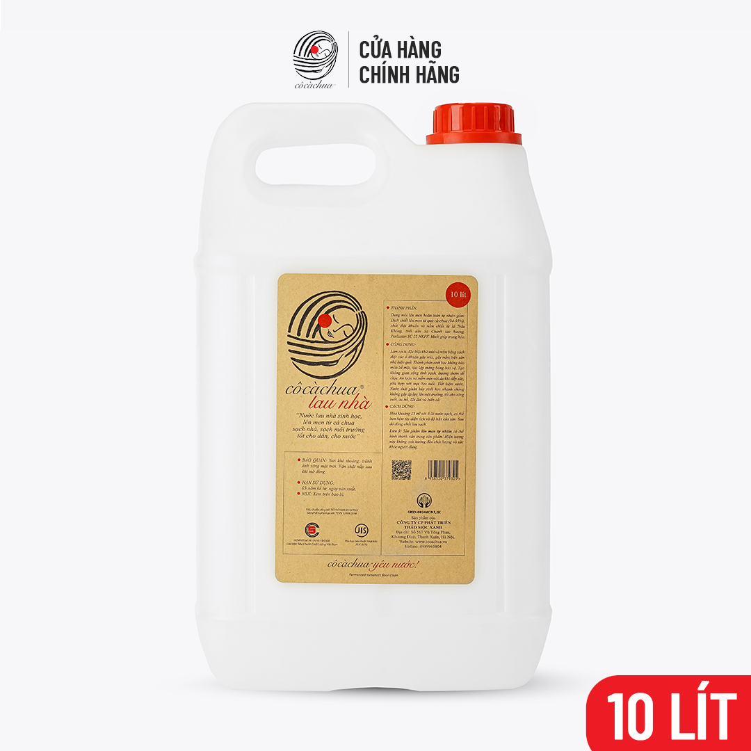 Nước Lau Sàn Gỗ Cô Cà Chua Hương Sả Chanh Chống Côn Trùng 10L