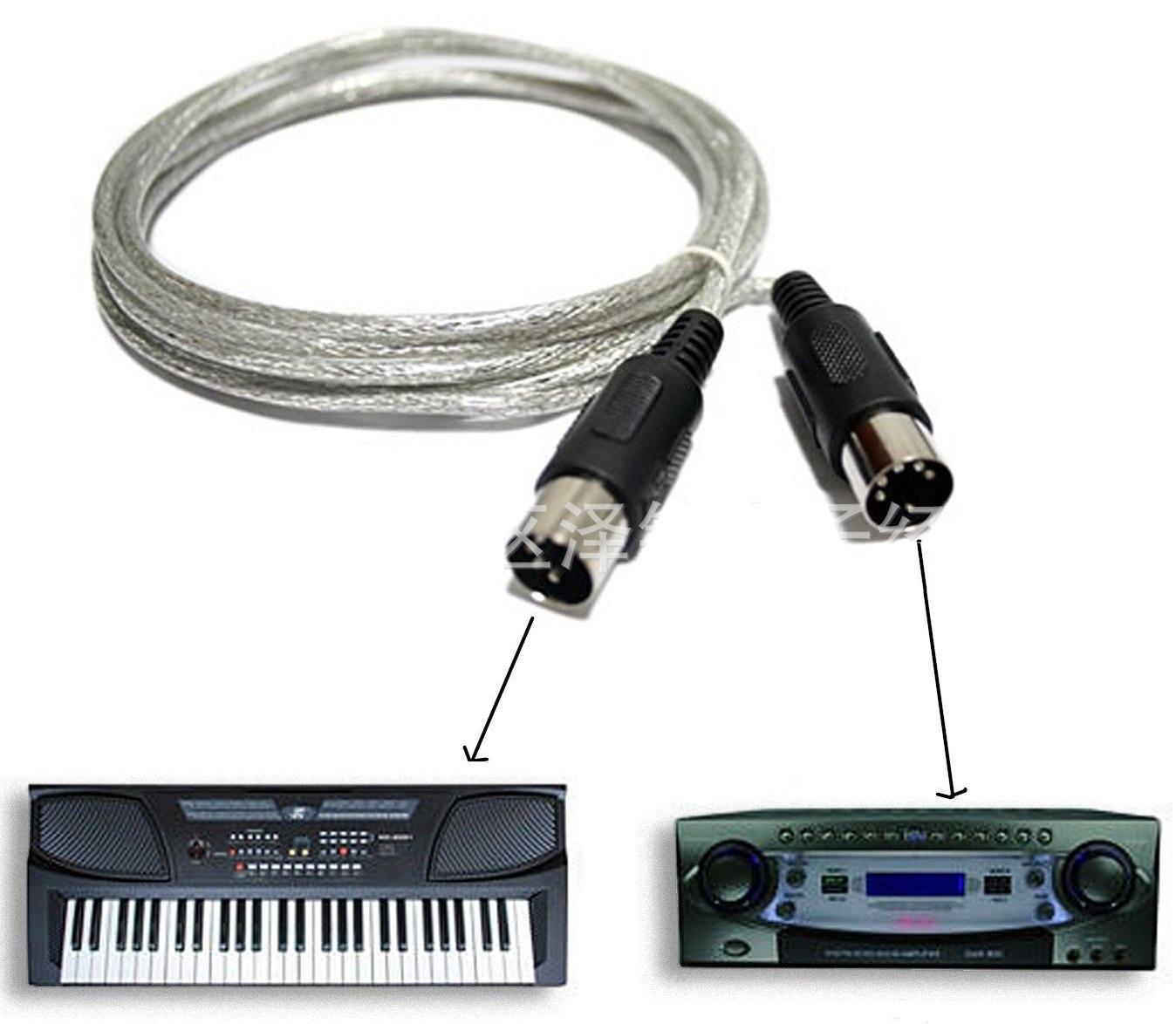 Cáp MIDI 5 pin kết nối giữa các thiết bị điện tử như piano, bàn phím, piano điện, piano cầm tay, guitar điện (hiệu ứng) và máy tính