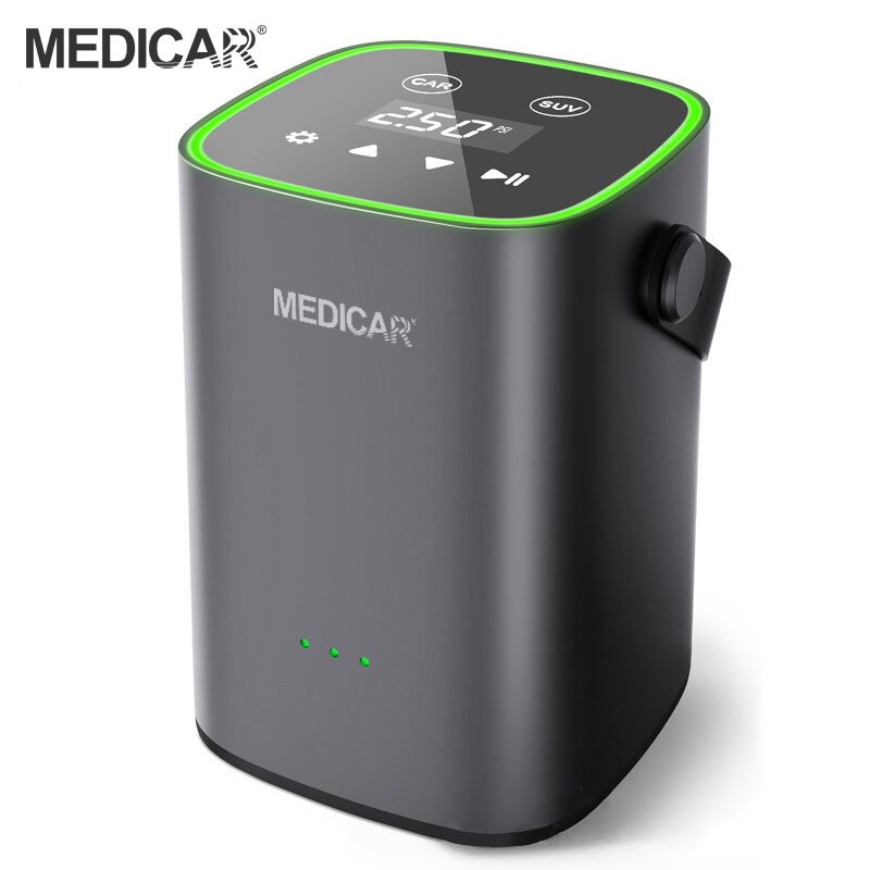 Máy bơm lốp ô tô MEDICAR - Công suất mạnh, Cảm biến thông minh, tự động ngắt khi đầy