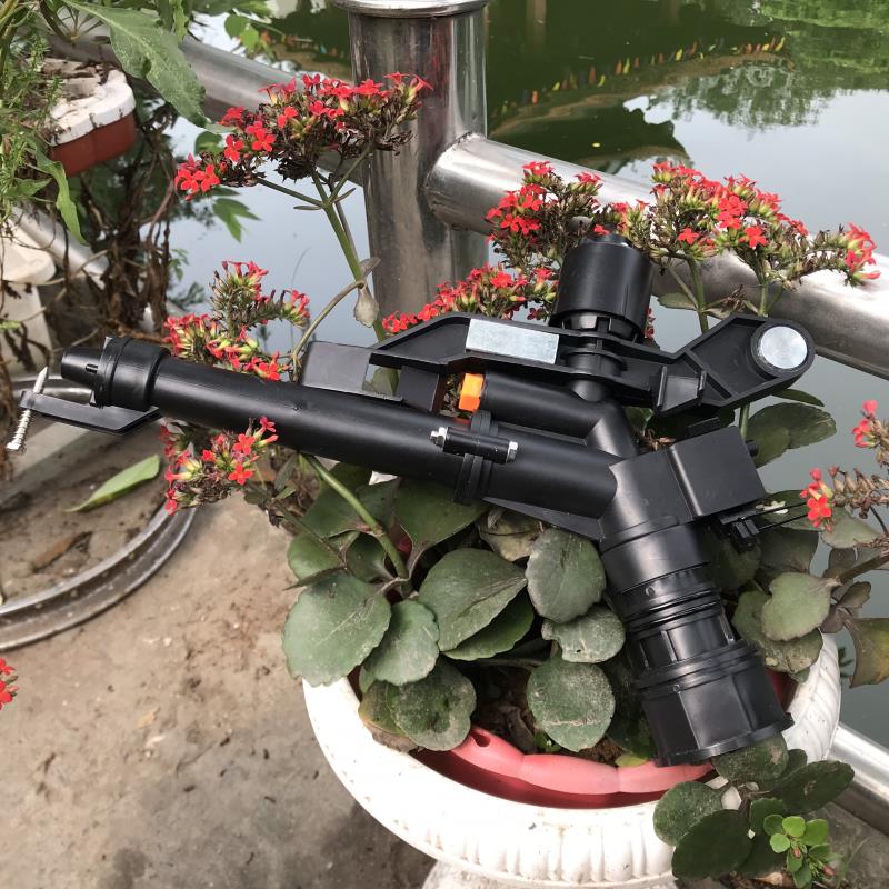 Đầu bec tưới cánh đập xoay 360° MS-9821, Súng phun nước tưới cây 1.5&quot; ren 50, Sprinkler Big Gun