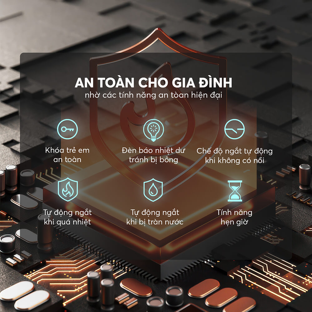 Bếp Điện Từ Đơn Elmich ICE-8878 1800W, Hàng Chính Hãng, Mặt Kính Ceramic - JoyMall