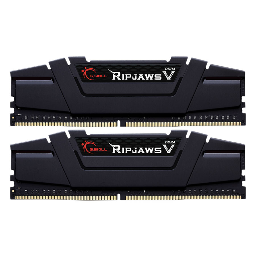 Bộ 2 Thanh RAM PC G.Skill F4-3200C16D-16GVKB Ripjaws V 8GB DDR4 3200MHz UDIMM XMP - Hàng Chính Hãng