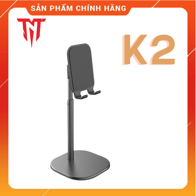 Giá đở điện thoại K1 , K2 đế tròn khung nhôm chắc chắn đế tròn desktop - Hàng chính hãng