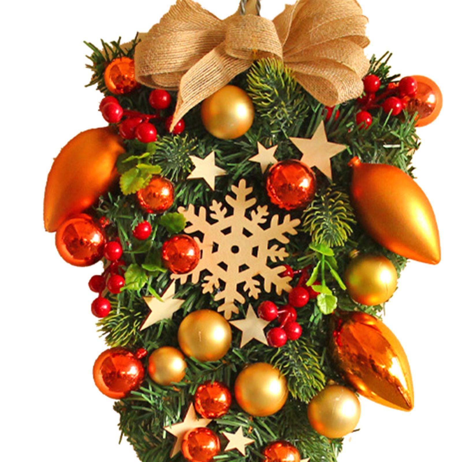 Decorative Christmas Wreath Hanging Garland for Christmas Door Decoration