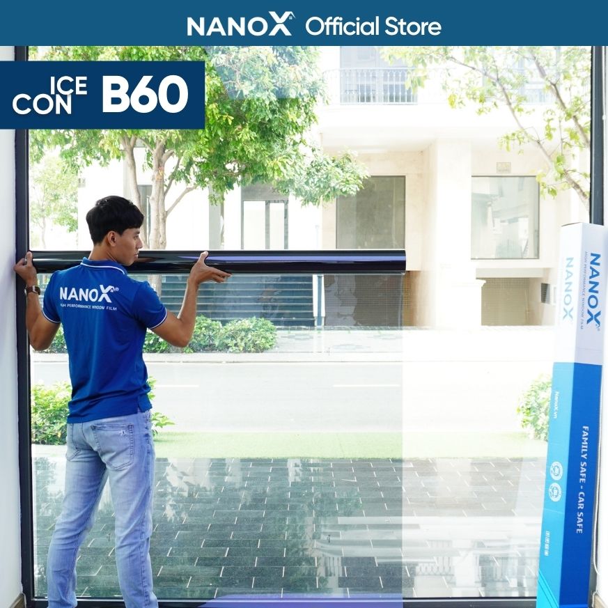 Phim cách nhiệt dán kính NanoX B60 chống nắng nóng &amp; chống UV mạnh mẽ