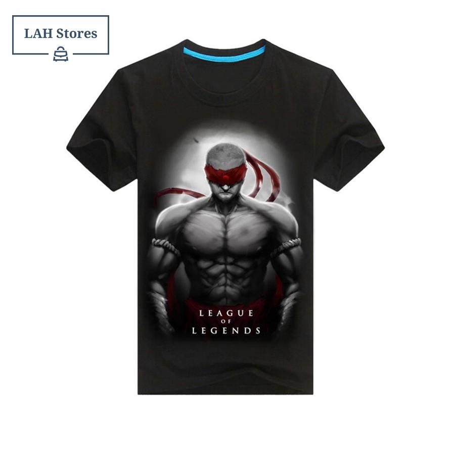 Áo Liên Minh cotton nam in 3D hình LeeSin