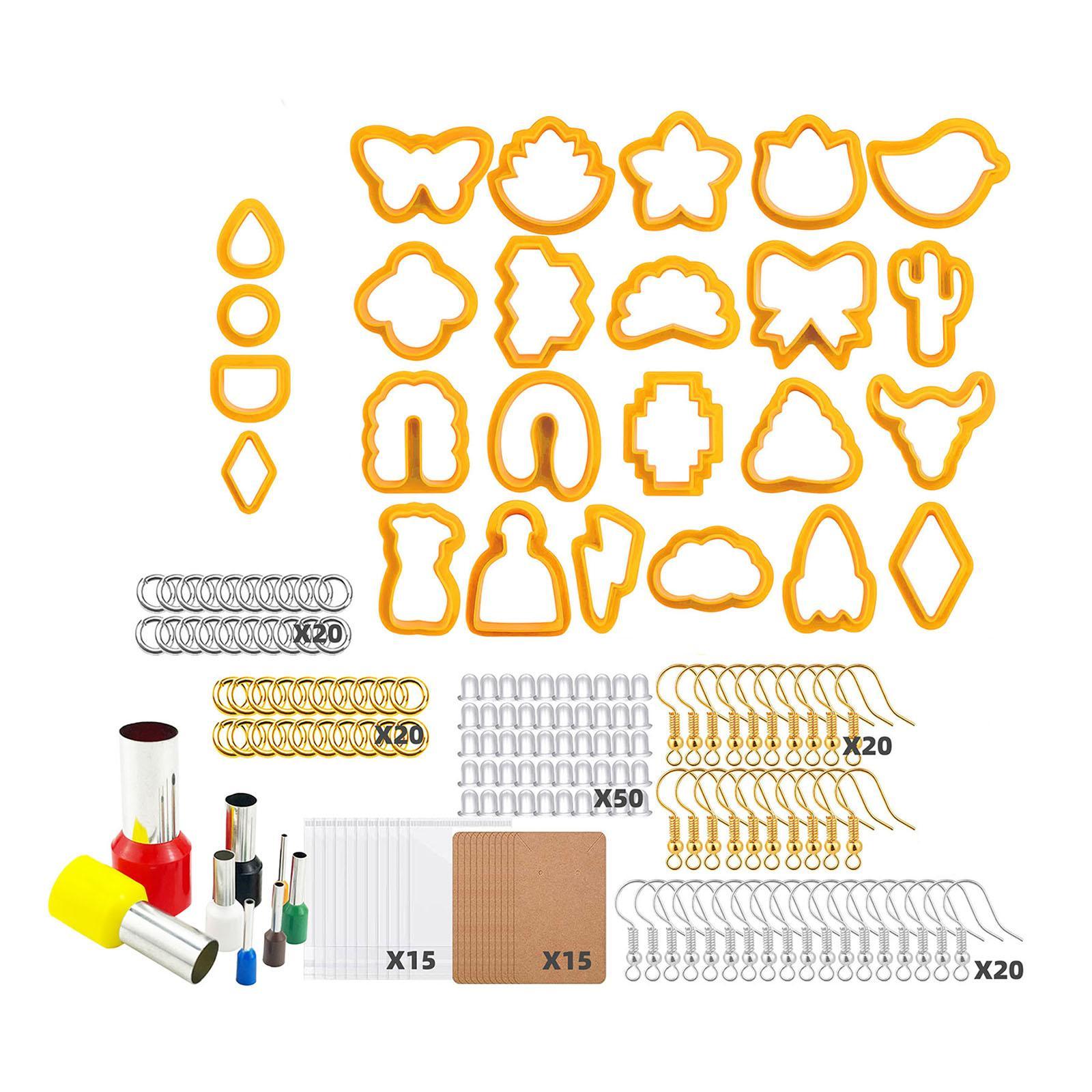Polymer Cutter for Clay Earring Making Kit Shapes Clay Tools