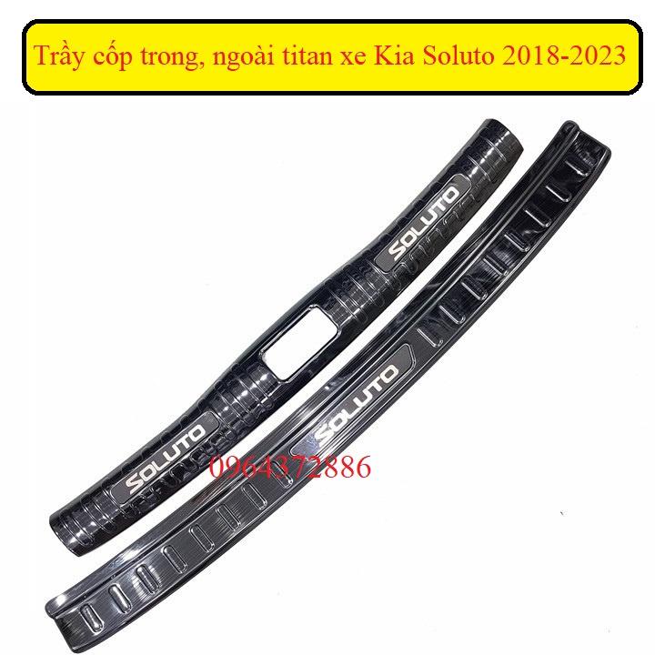 Ốp chống trầy cốp trong, ngoài xe Kia Soluto 2018-2023 titan cao cấp