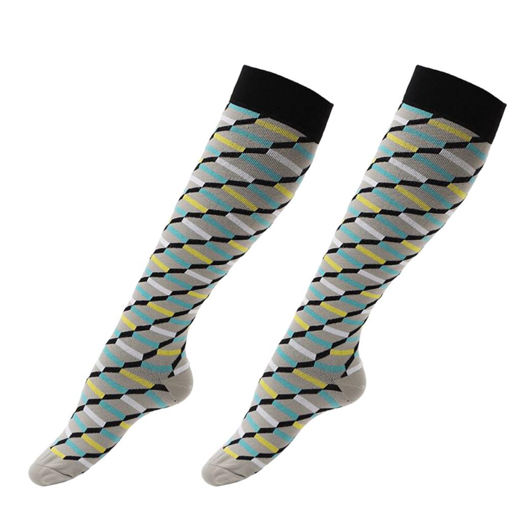 1 Pair Women Running Sports Leg Support Sleeves Compression Socks M S 01