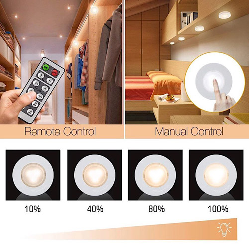 Set 3 đèn led dán tường có điều khiển từ xa