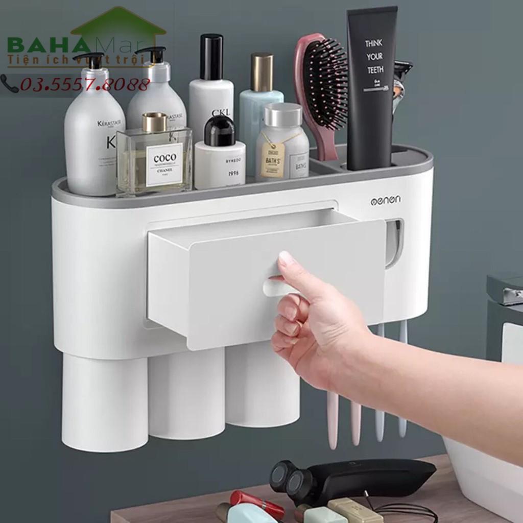 GIÁ ĐỂ TREO BÀN CHẢI 3 CỐC TREO NGƯỢC &quot;BAHAMAR&quot; rất tiện cho việc sắp xếp đồ trong phòng tắm, sang trọng