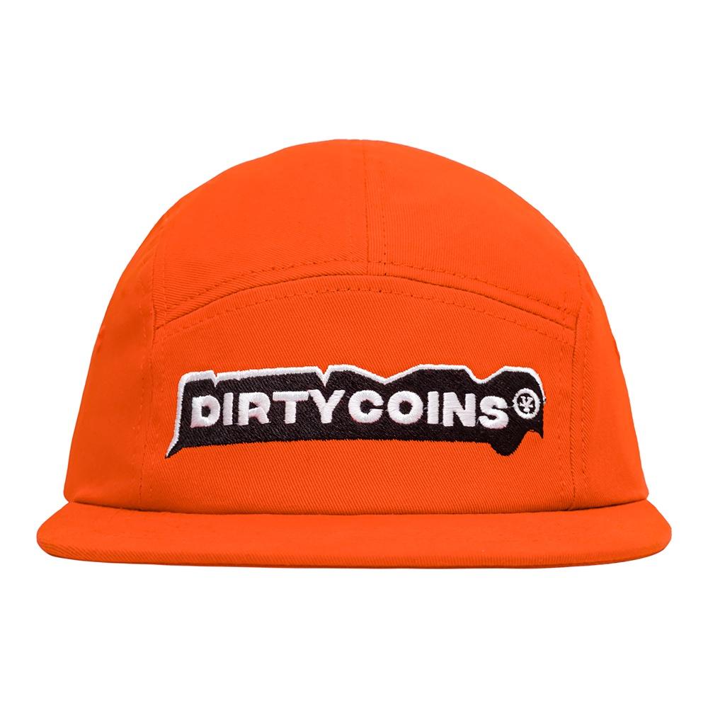 DirtyCoins Nón 5 Panels Cap - Orange