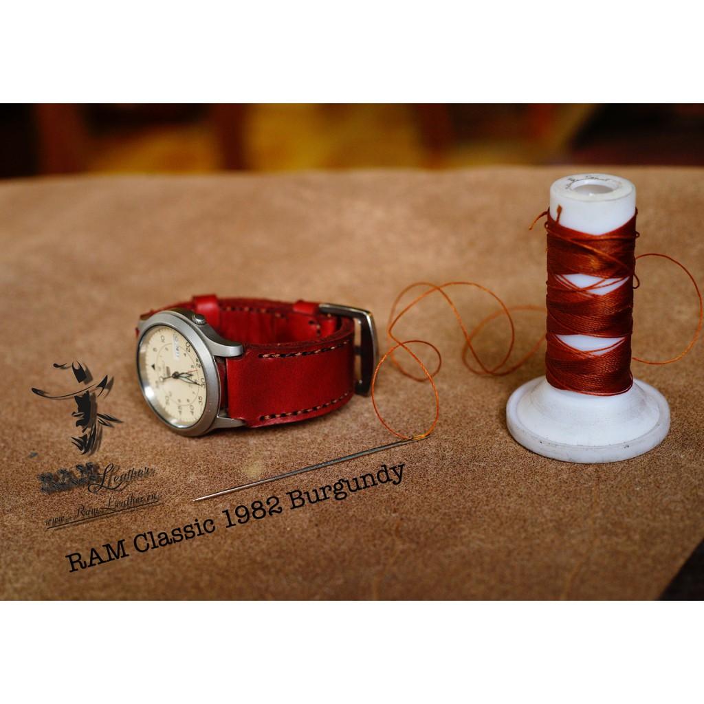 DÂY ĐỒNG HỒ DA BÒ THẬT SIZE 18MM - CHÍNH HÃNG RAM LEATHER