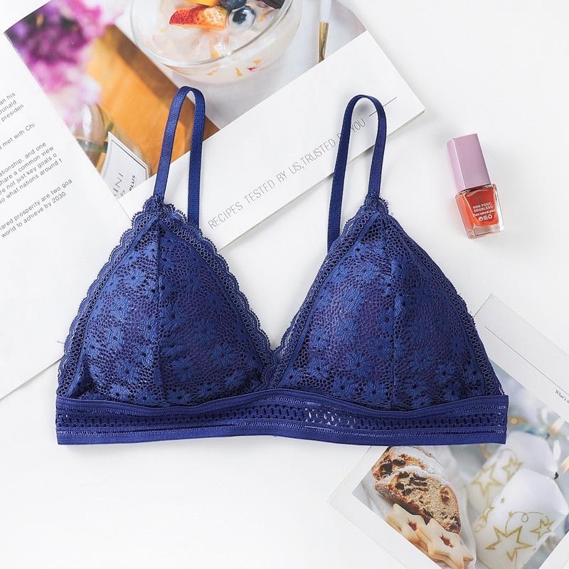 Áo Ngực Ren Không Gọng. Áo Lót Bra Ren Hoa Cúc Nhí Kiểu Áo Không Gọng hàng shop.