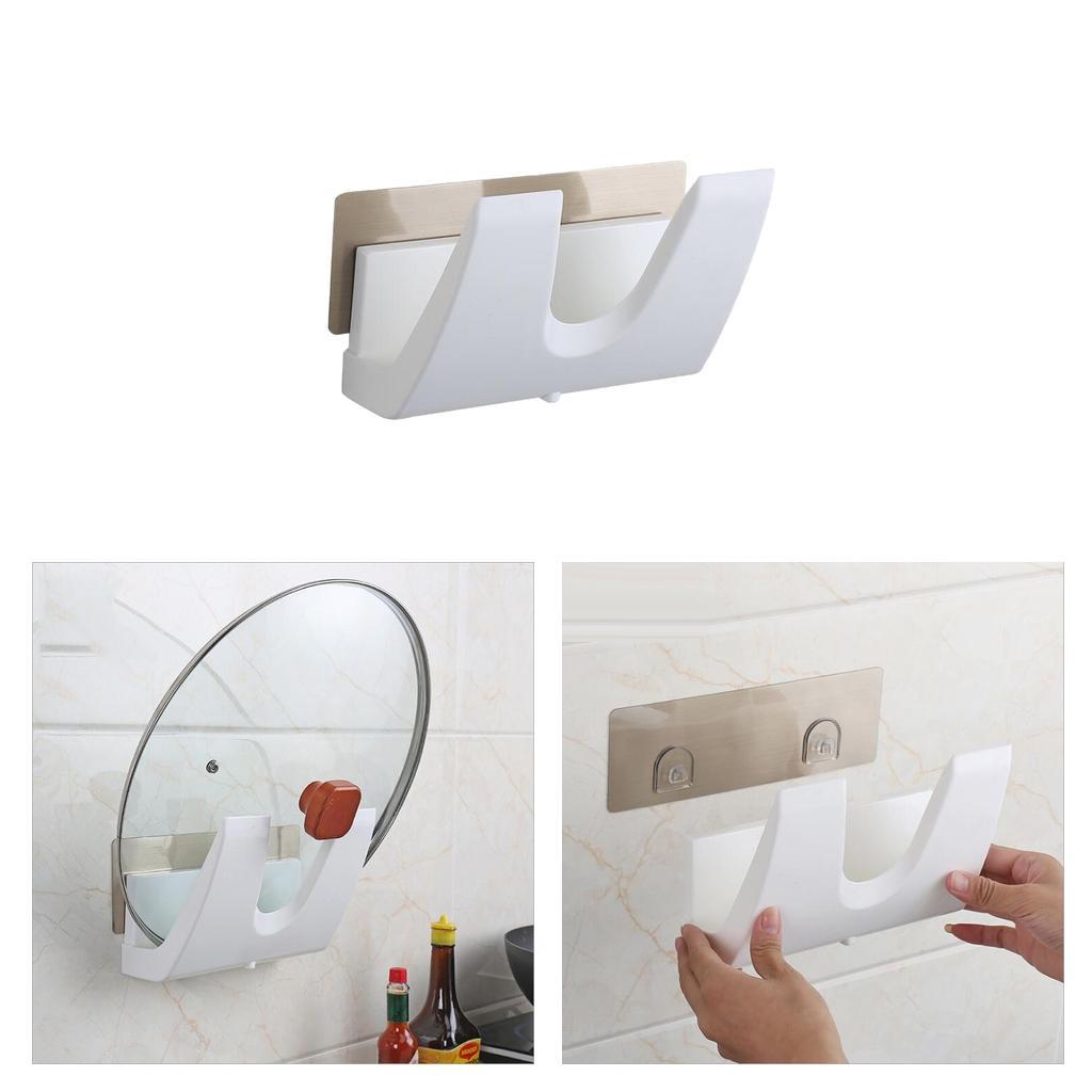Kitchen Pan Pot Lid Cover Rack Holder Wall Storage