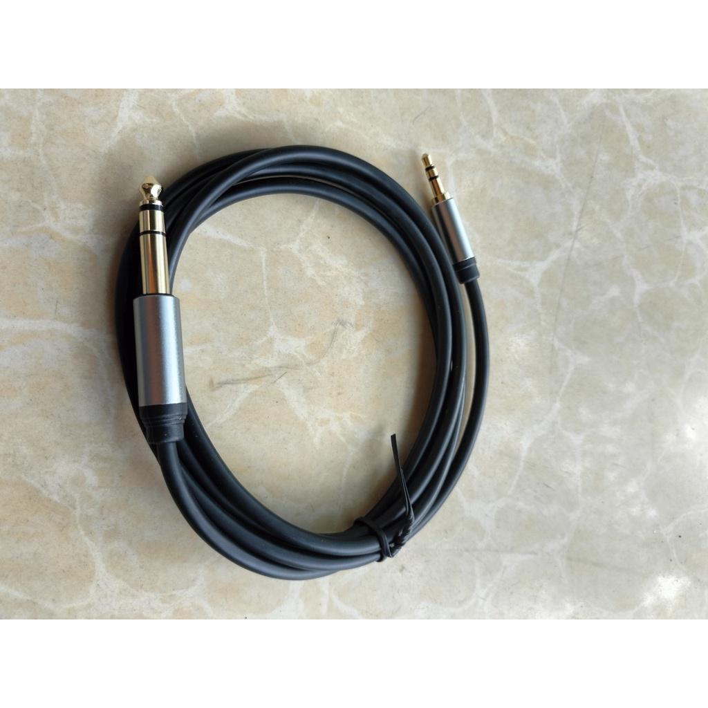 Cáp âm thanh 1 đầu 3.5 ra 6.5 dài 1,5M cao cấp