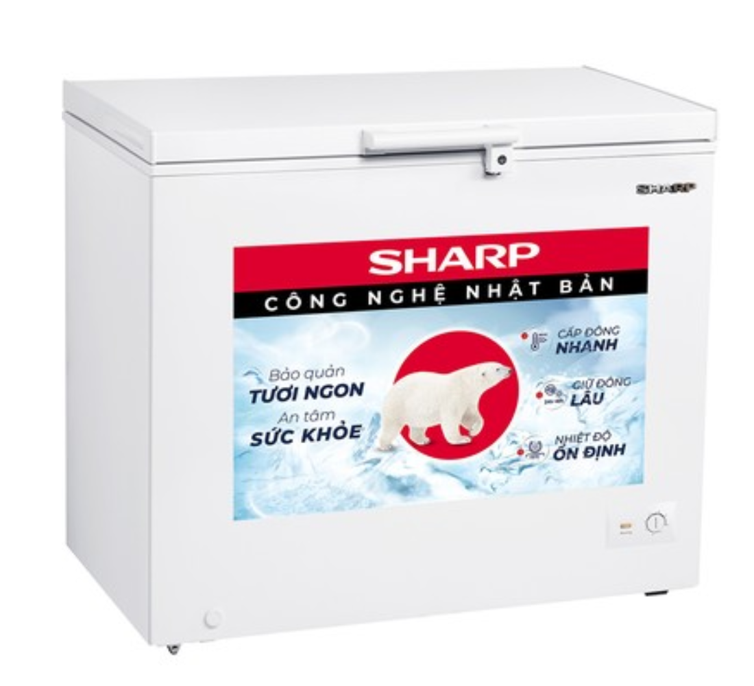 Tủ đông Sharp Dung tích 251L FJ-C251V-WH - Hàng chính hãng