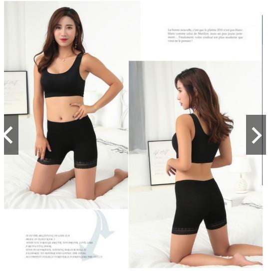 Hàng hót mới về - Quần đùi mặc váy pha ren chất cotton - CHILLHOUSE