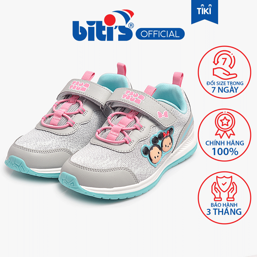 Giày Thể Thao Bé Gái Biti's Disney BSG000697XAM (Xám)