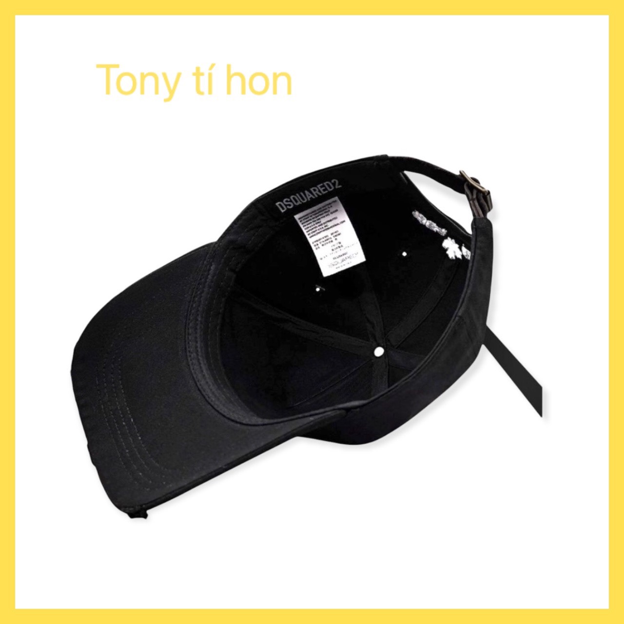 Tony tí hon -  Mũ/nón kết lưỡi trai họa tiết lá đỏ, phối chữ trắng, màu đen thời trang nam nữ cao cấp