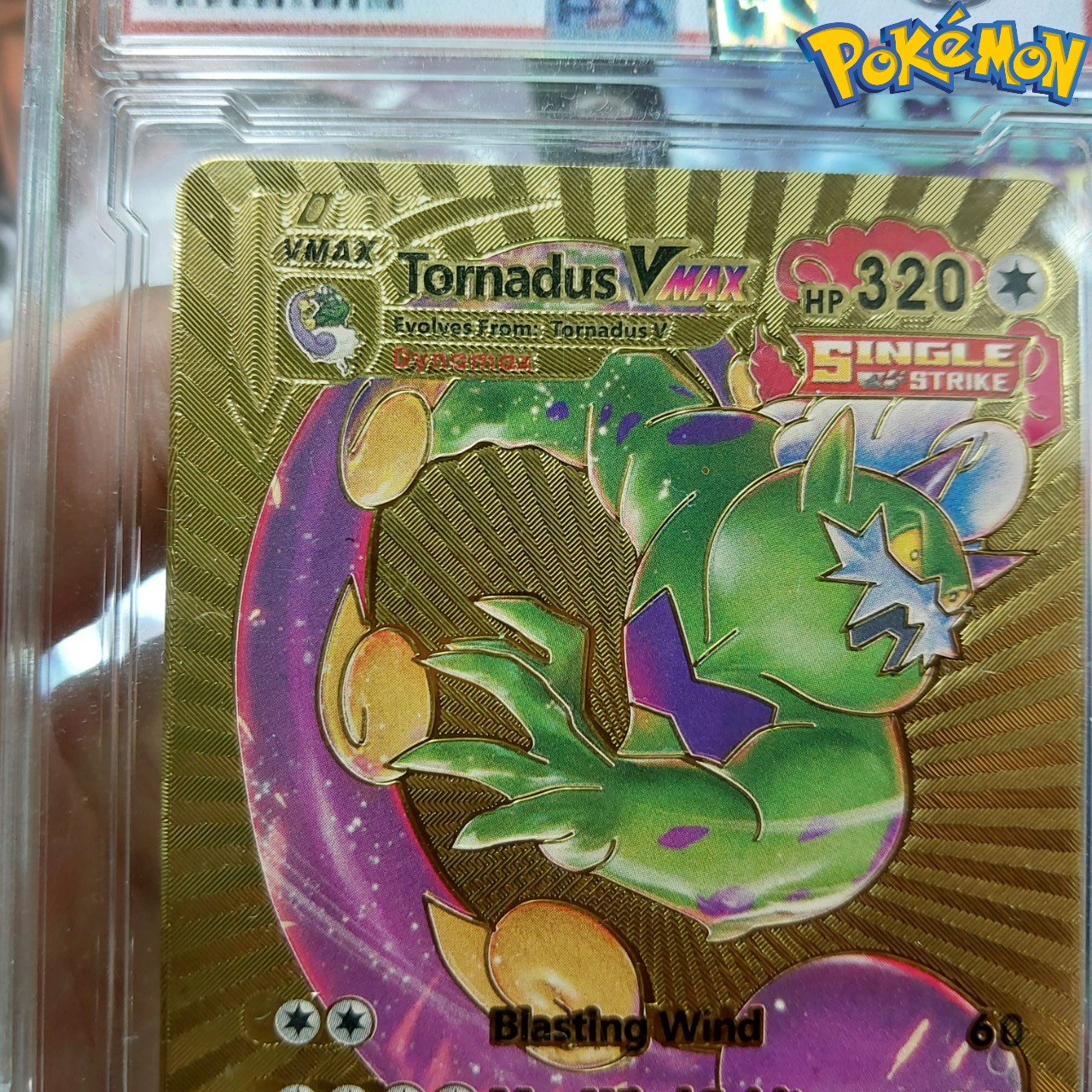 Tornadus VAX 125 198 thẻ pokemon nhôm mạ vàng truyền thuyết sấm Tặng kèm bảo vệ thẻ 1459 d24 1-40