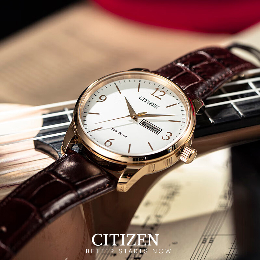 Đồng Hồ Nam Citizen Dây Da BM8553-16A - Mặt Trắng