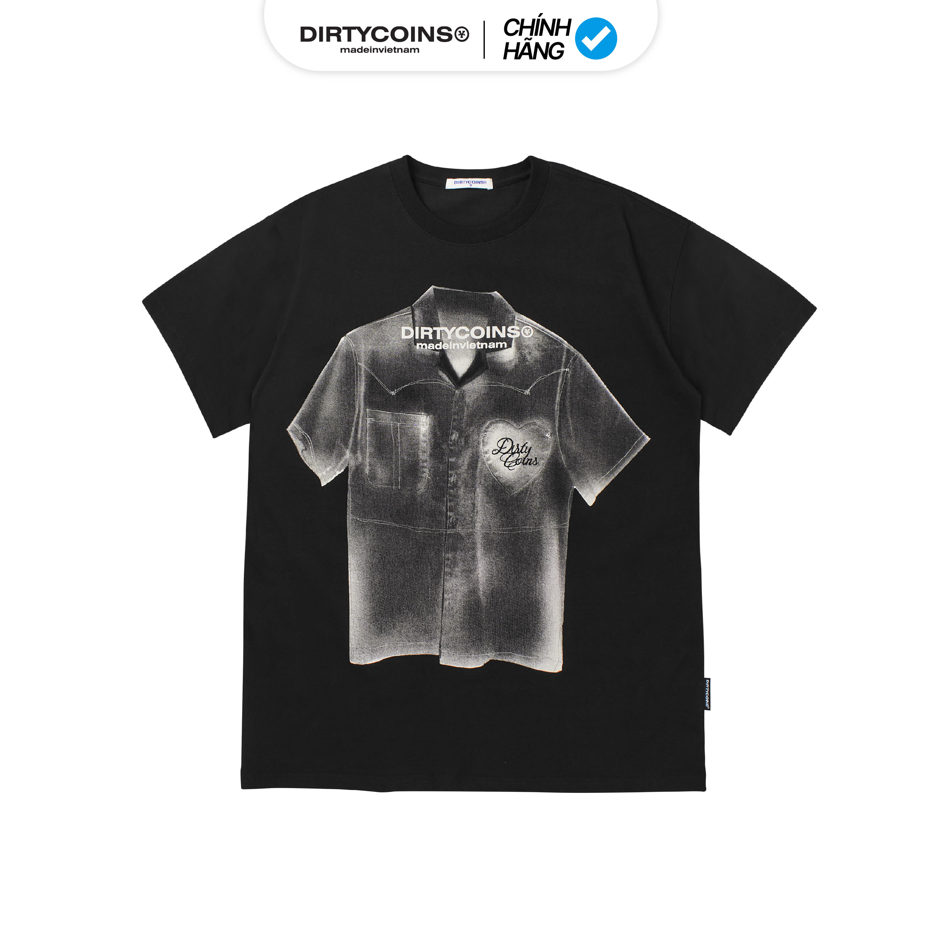 Áo Thun Trompe L'oeil Relaxed T-shirt - Black