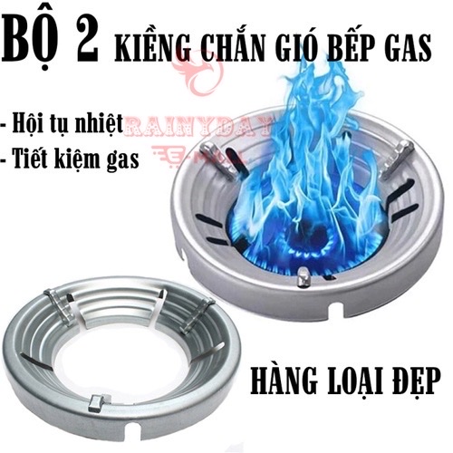 Sét 2 kiềng chắn gió bếp ga tròn kẽm , hội tụ nhiệt tiết kiệm ga phù hợp với các loại kiềng bếp , giúp ngọn lửa không tạt ra ngoài nấu nhanh ,chịu nhiệt bền