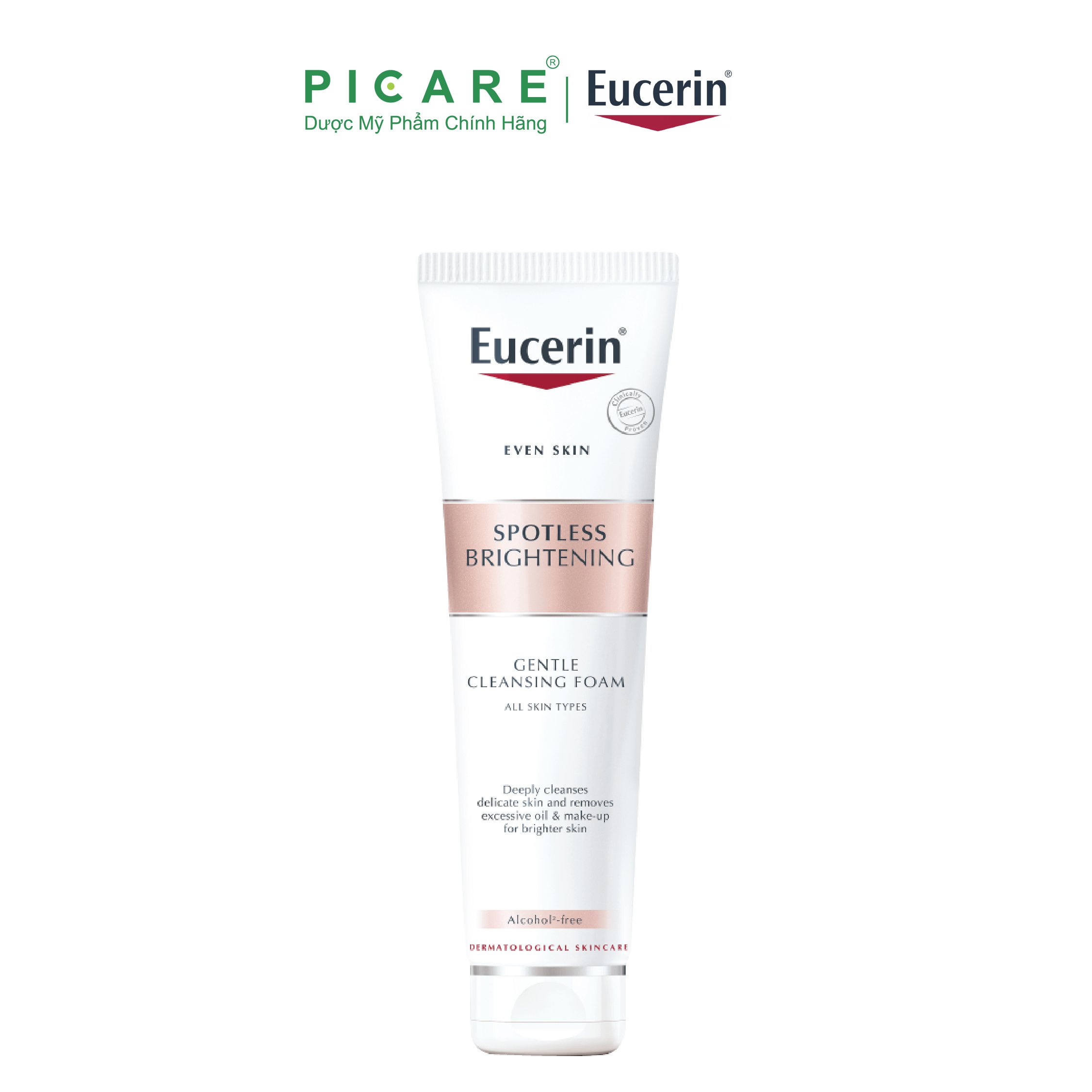 Sữa Rửa Mặt Tạo Bọt Trắng Da Eucerin Utra White Spotless (150g)