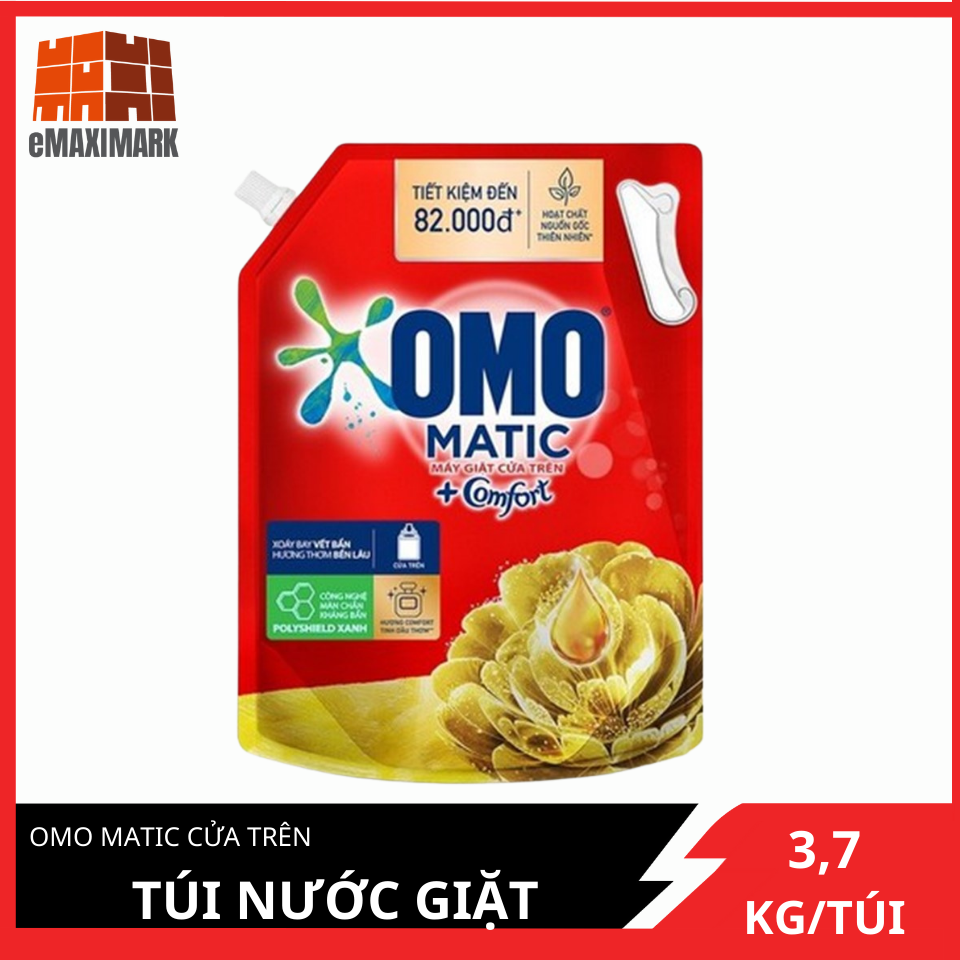 Túi Nước giặt OMO Matic Cửa Trên 3.7KG Tinh dầu