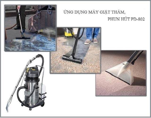 Máy giặt thảm phun hút Palada PD-802