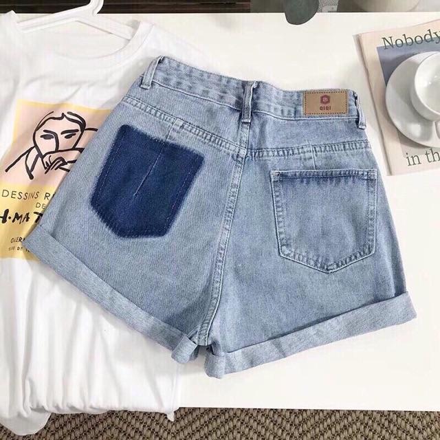 Quần Short Jeans lưng cao hàng cực đẹp kèm hình thật