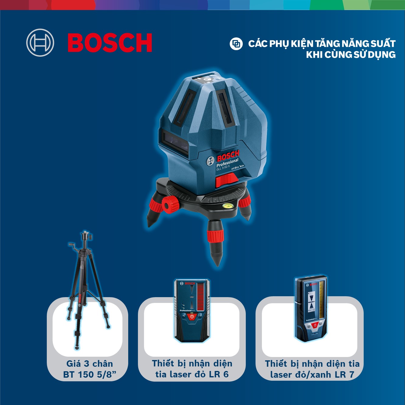 Máy Cân Mực Bosch GLL 5-50 X