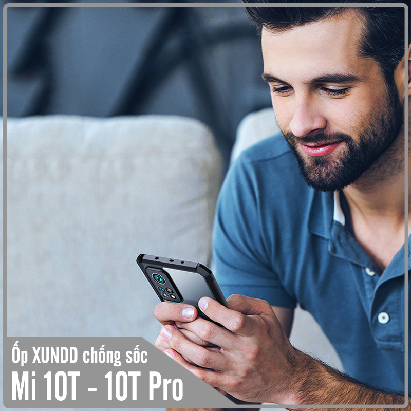 Ốp lưng cho Xiaomi Mi 10T Pro - Redmi K30S chống sốc trong viền nhựa dẻo XunDD - Hàng Nhập Khẩu