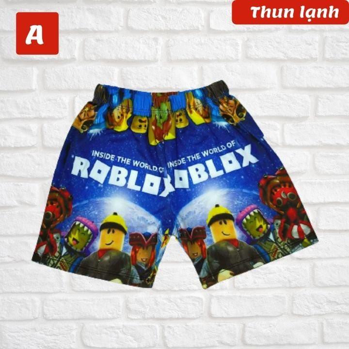 Hình ảnh Set đồ bộ bé trai hình các nhân vật Roblox từ 10-48kg - Vải thun lạnh - HNStore115