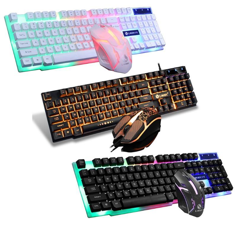Set Bàn Phím Và Chuột Chơi Game Có Dây Gtx300 104 Phím Rgb