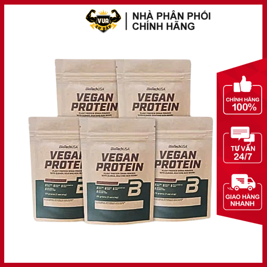 Combo 05 Gói Dùng Thử Bột Protein Thực Vật BioTechUSA Vegan Protein