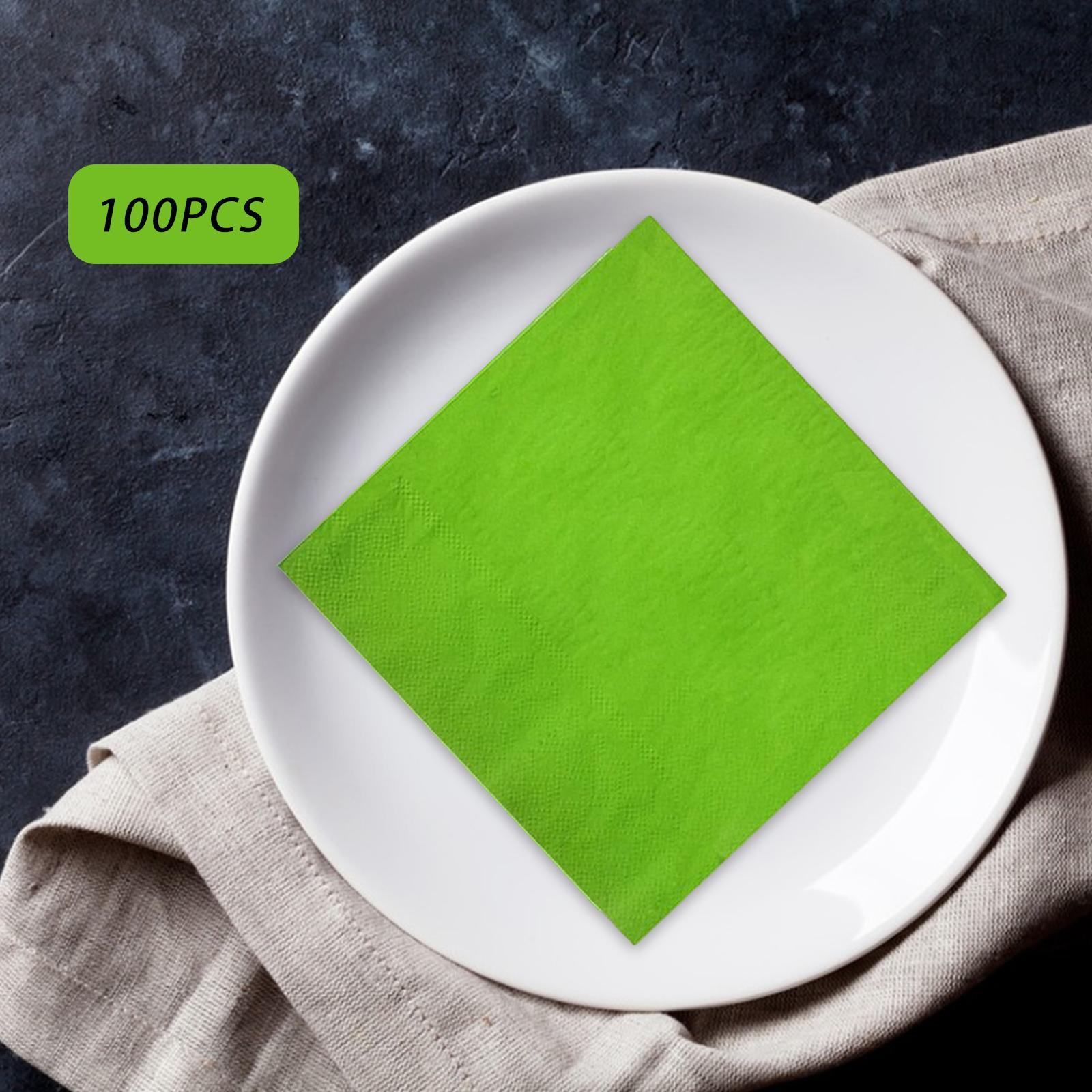 100Pcs Disposable Paper Napkins Disposable Table Paper for Wedding