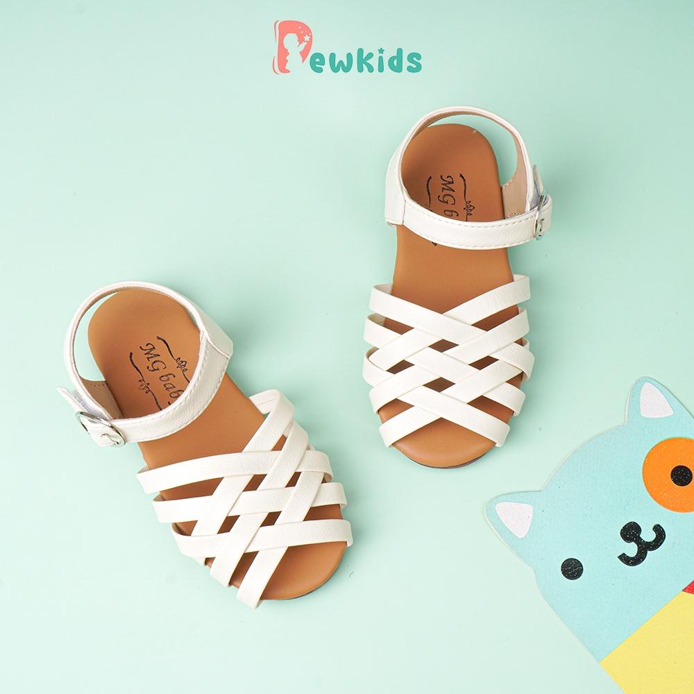 Sandal cho bé Dewkids thiết kế dây đan chéo thoáng khí, chất liệu da mềm mại - TD012