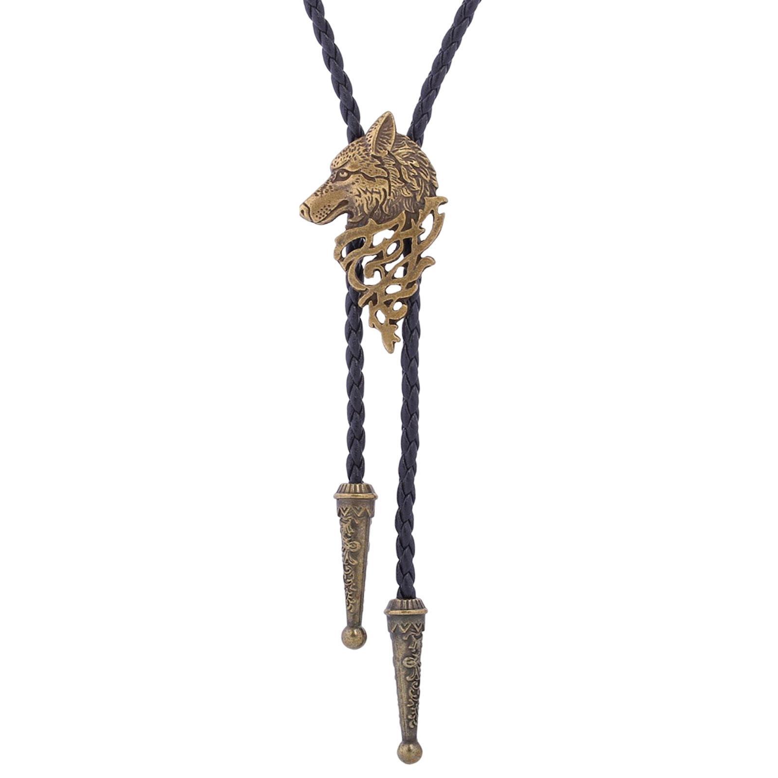 Bolo Tie Wolf American Alloy Vintage for Party Birthday Men Women
