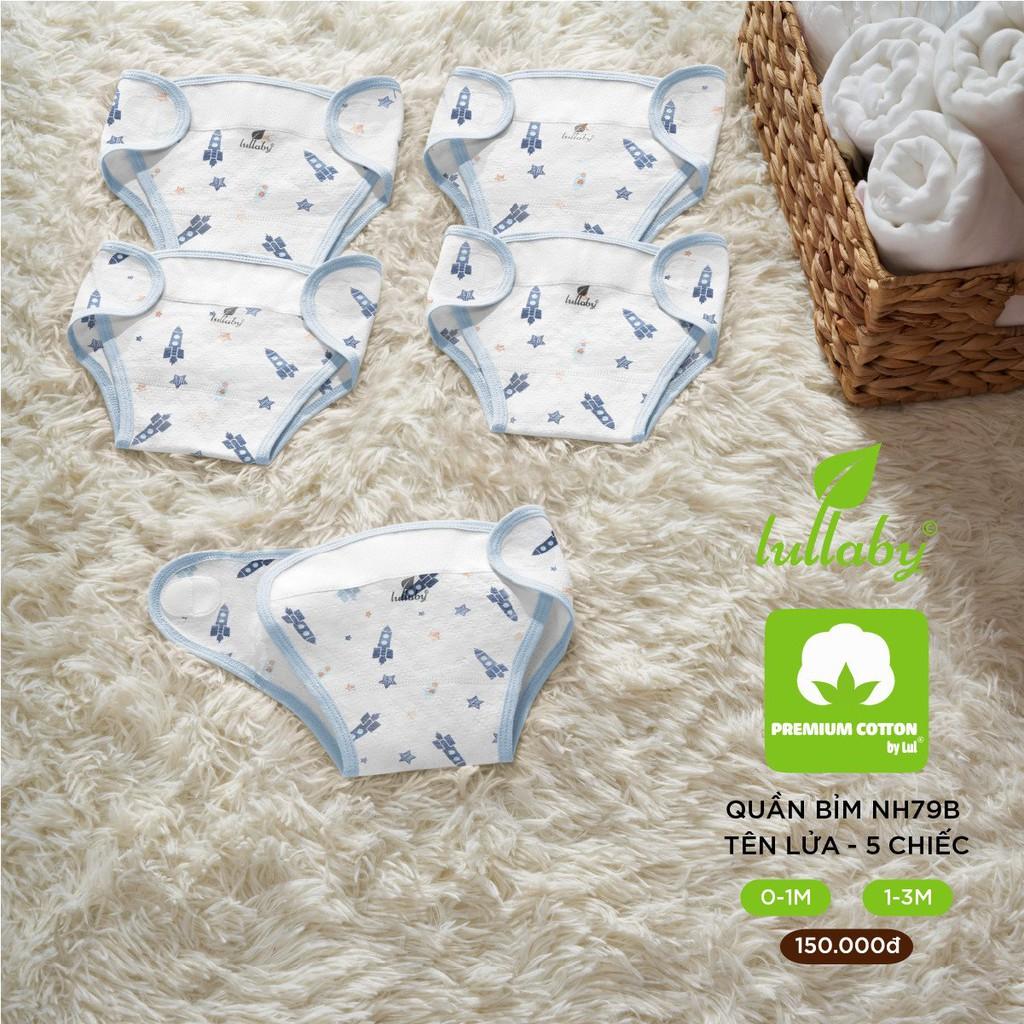 LULLABY - Set 5 chiếc quần bỉm cho bé sơ sinh NH79B