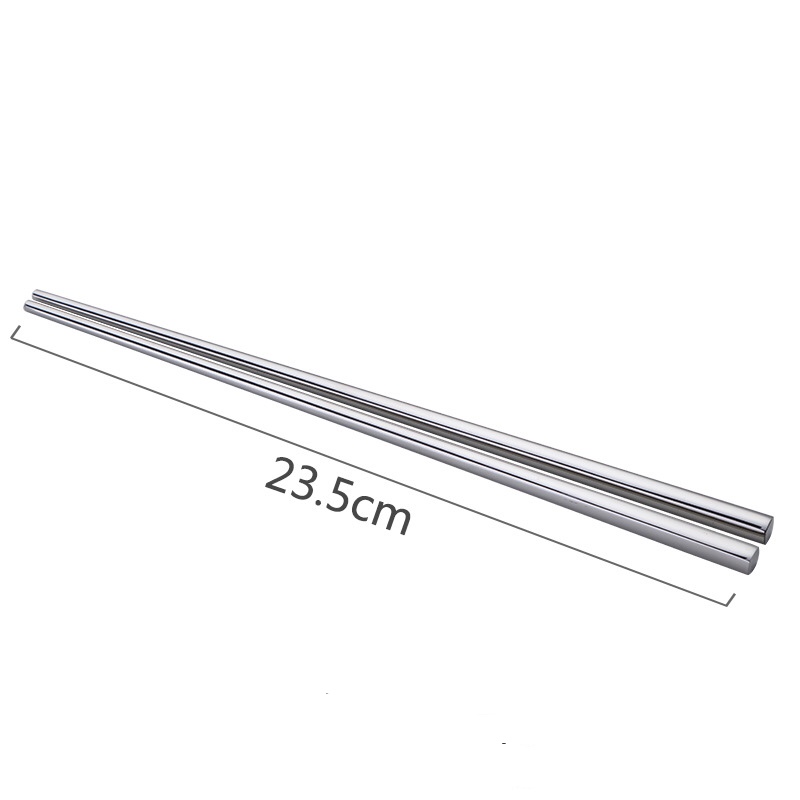 Sét 10 Đôi Đũa Inox #304 Cao Cấp Cán Vuông Trơn [ Màu SiLver