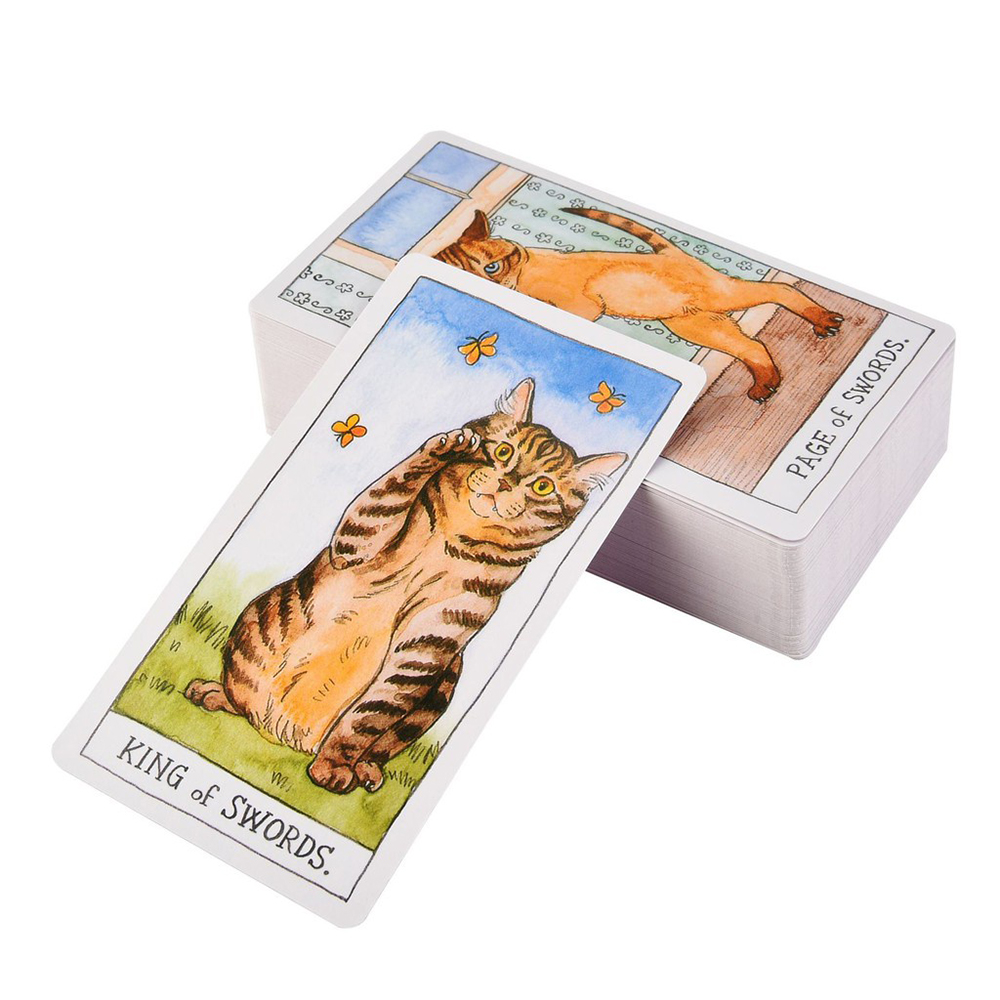 Bộ Bài Cat Tarot 78 Lá Bài Tặng Đá Thanh Tẩy