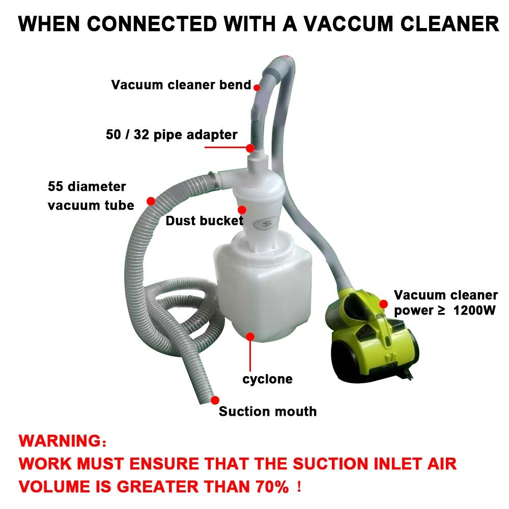 Set bộ lọc tách cyclone thế hệ thứ 6 loại bỏ bụi bẩn tăng áp dành cho máy hút bụi xe hơi làm gỗ SN50T6