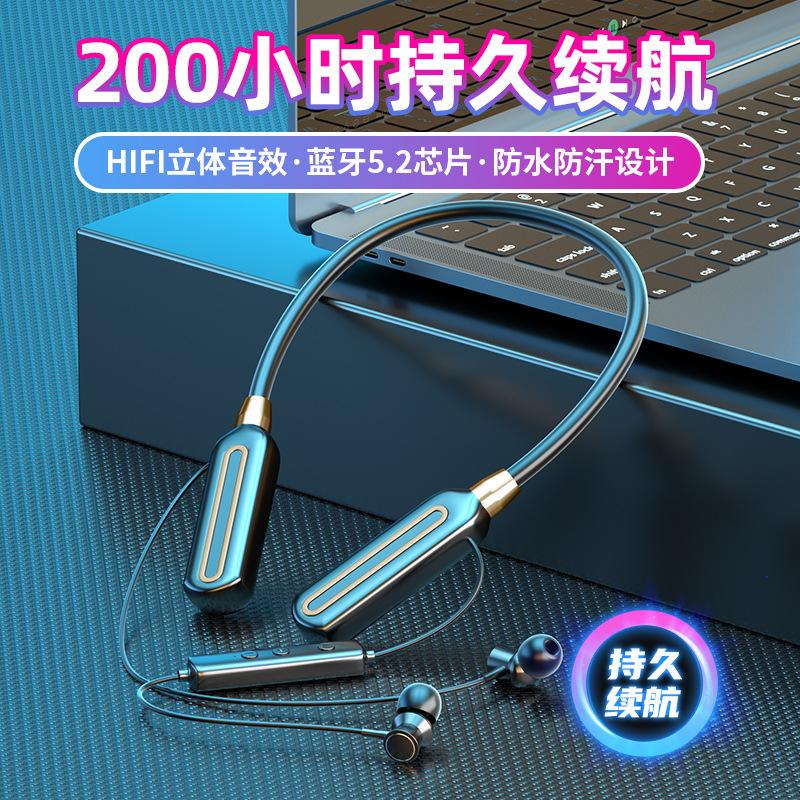 Vận Chuyển Nhanh Mới Tai Nghe In-Ear Thể Thao Bluetooth Không Dây Âm Thanh Nổi Pin Dài Cổ Tai Nghe