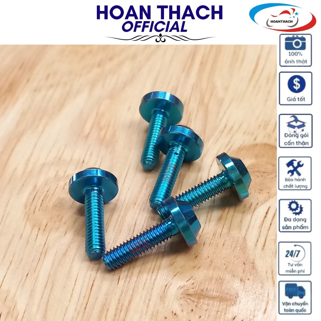 Ốc Gr5 Titan Dù 4L15 Lục Bảo Dùng cho nhiều dòng xe  SP010312(giá 1 con)