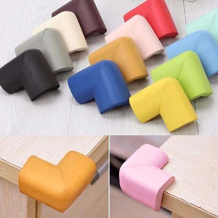 Combo 08 Miếng Bọt Biển Bọc Cạnh Góc Bàn PaKaSa - Giao màu ngẫu nhiên